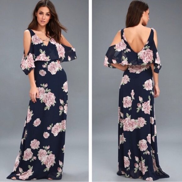 Lulus  The Very Thought of You Floral Print Maxi Dress - Picture 12 of 12
